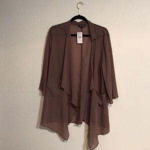 Fashion Nova Taupe Cardigan